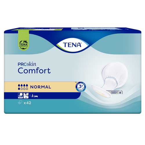 Inkontinensskydd för fixering i byxa – TENA Comfort Normal andningsb – 126 st