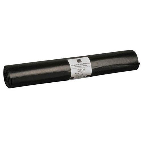 Sopsäck LLD plast co-ex – 125L 750x1150mm 35my svart – 250 st