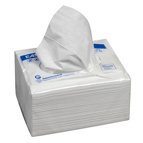 Torkduk EasiTex 92 – 30x36cm vit kräppad högabsorb – 520 st