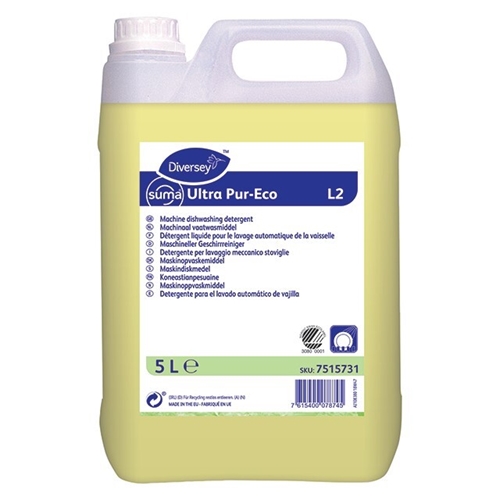 Diskmedel maskin flytande – 5L Suma Ultra Pur-Eco L2 Svan – 2 st