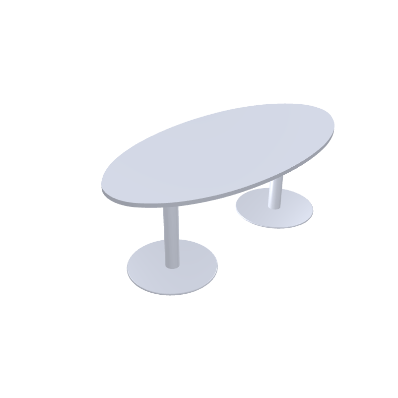 Konferensbord 6-14 personer – Tack – 200×100 cm – Oval Konferensbord 6-14 personer – Tack – 200×100 cm – Oval