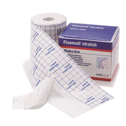 Fixeringshäfta nonwoven Fixomull stretch – 10cmx10m Stretch