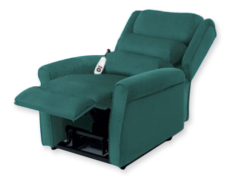 Recliner vilstol med 2 motorer – GINEVRA – Grön Recliner vilstol med 2 motorer – GINEVRA – Grön