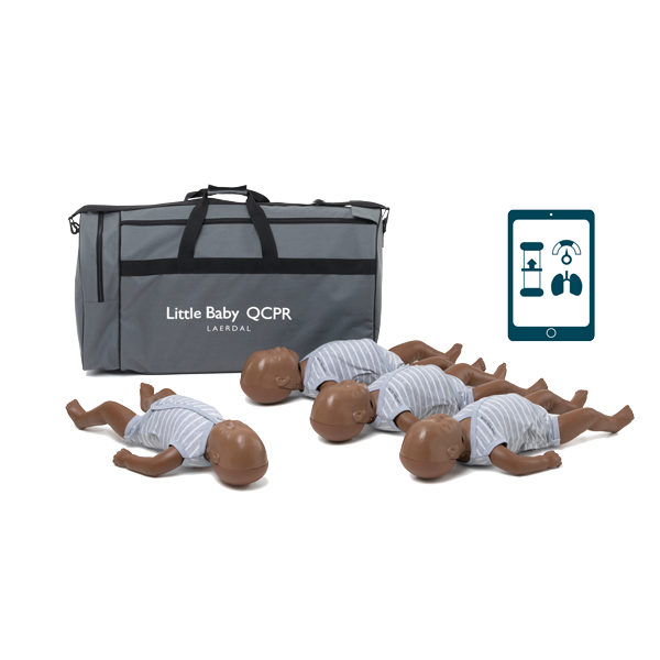 Little Baby QCPR – Mörk hud – 4-pack – Laerdal