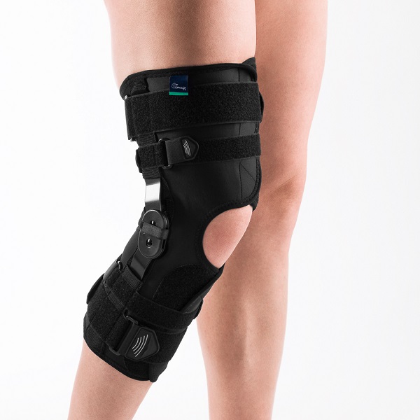 Ledad knäskydd – Lång modell – ”Wrap-Around” design