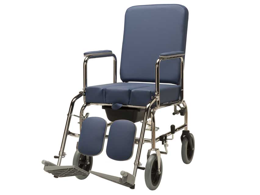Elite 200 duschstol med toalettfunktion – 43 eller 53 cm sittbredd