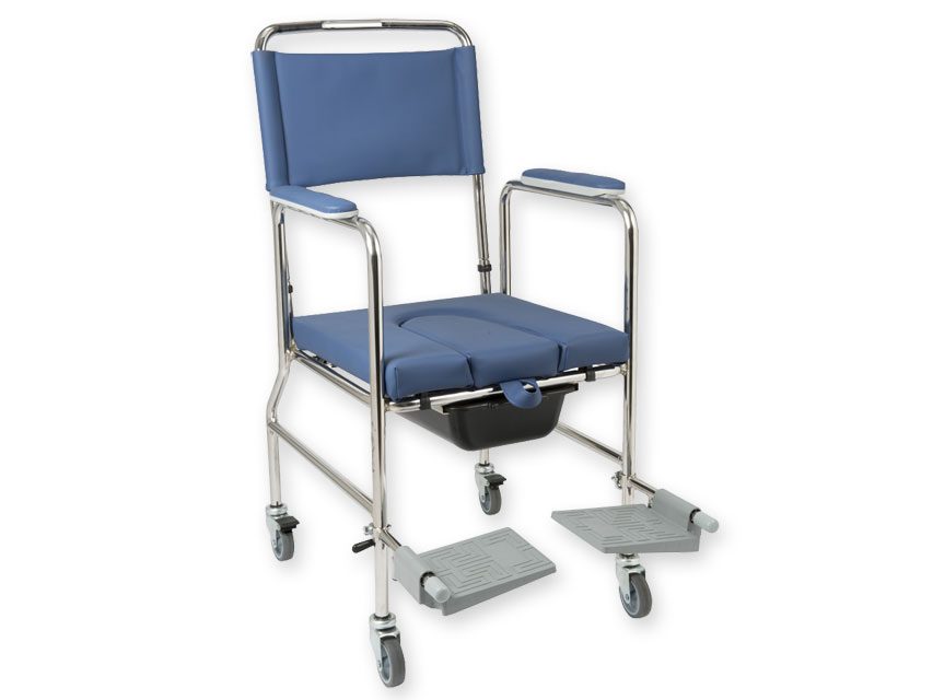 Elite 110 duschstol med toalettfunktion – 42 cm sittbredd