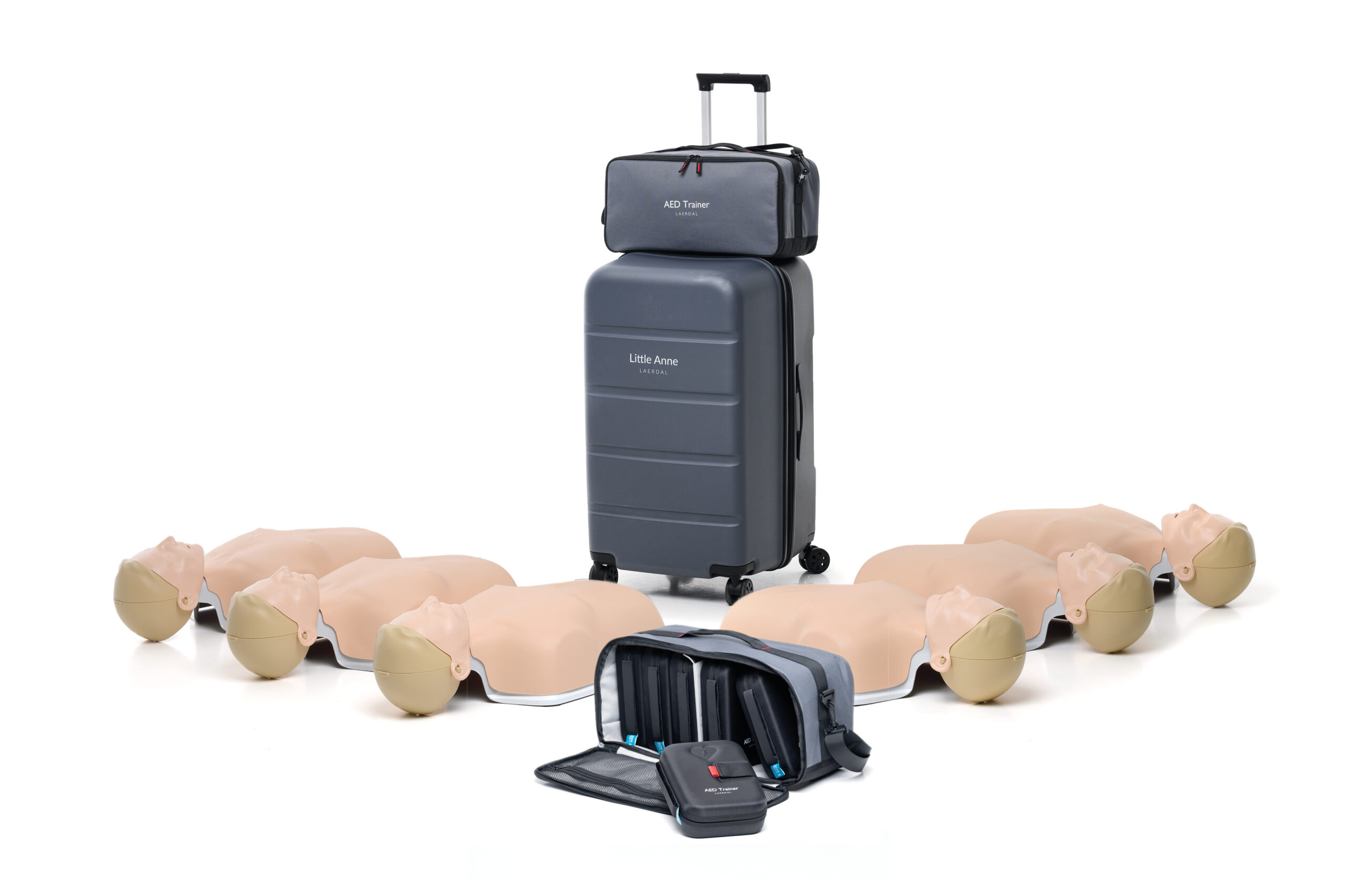 Little Anne (nya modellen) och AED Trainer Kit – Ljus – Laerdal