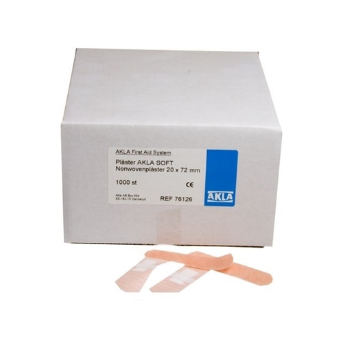 Plåster nonwoven Akla Soft – 2x7cm beige – 1000 st