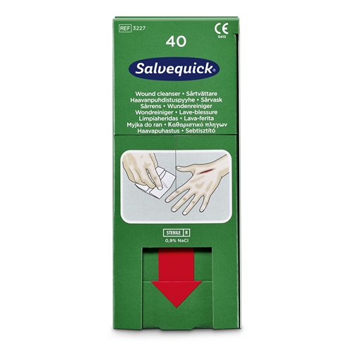 Sårtvätt Salvequick refill – 40-pack t Cederroth tavla&skåp – 40 st