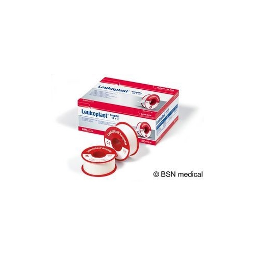 Häfta väv Leukoplast Hospital – 1,25cmx9,2m vit latex – 24 st