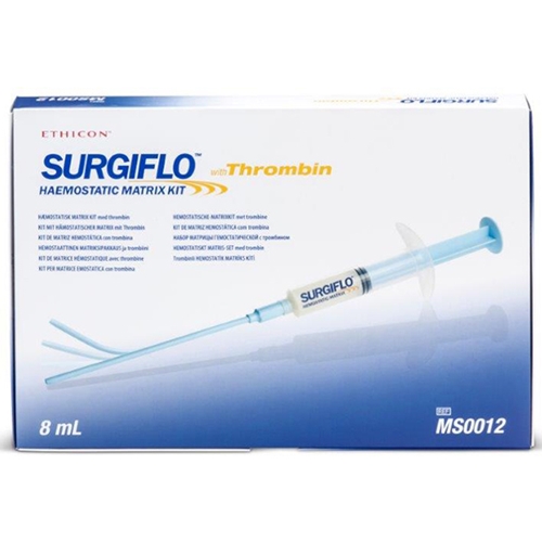 Hemostatikum surgiflo – flyt gel gran m Trombin 8 ml