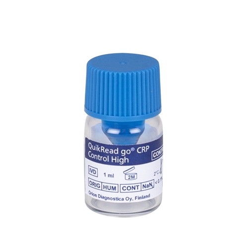 Kontroll QuikRead go CRP – 75mg/L hög blue KYLVARA