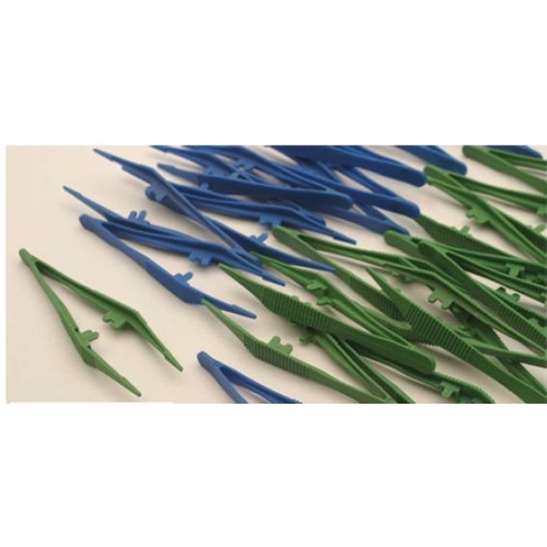 Pincett plast engångs – 130mm grön steril – 35 st