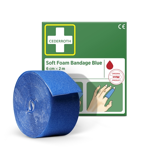 Fingerskumförband Soft Foam – 6x200cm blå
