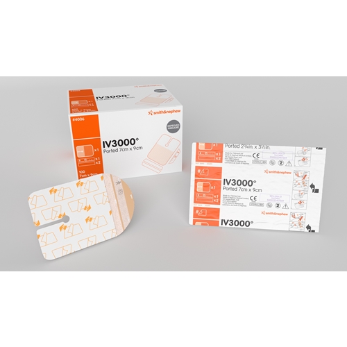 Venkateterisidos Opsite IV3000 – 5x6cm viillot ped – 100 kpl