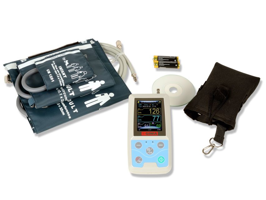 Blodtrycksmätare – ABPM – Bluetooth – 24-timmars blodtrycksmätning