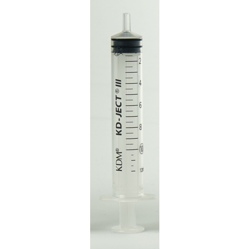 Spruta luer 3komp KD-Ject – 10ml grad 0,5ml centrisk – 100 st