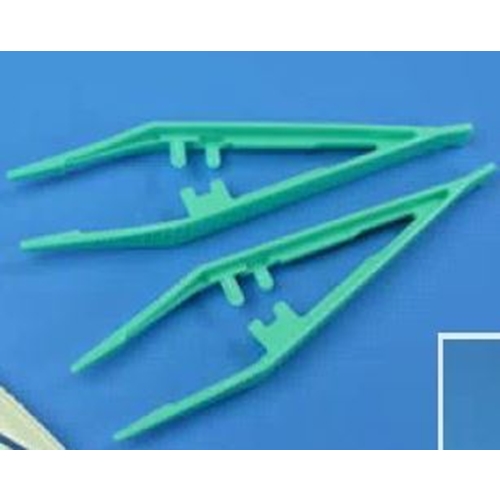 Pincett plast engångs – 127mm grön steril – 50 st