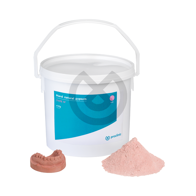 Hårt naturligt gips i rosa färg, typ IV/4 (25 kg) – Proclinic – PROCLINIC