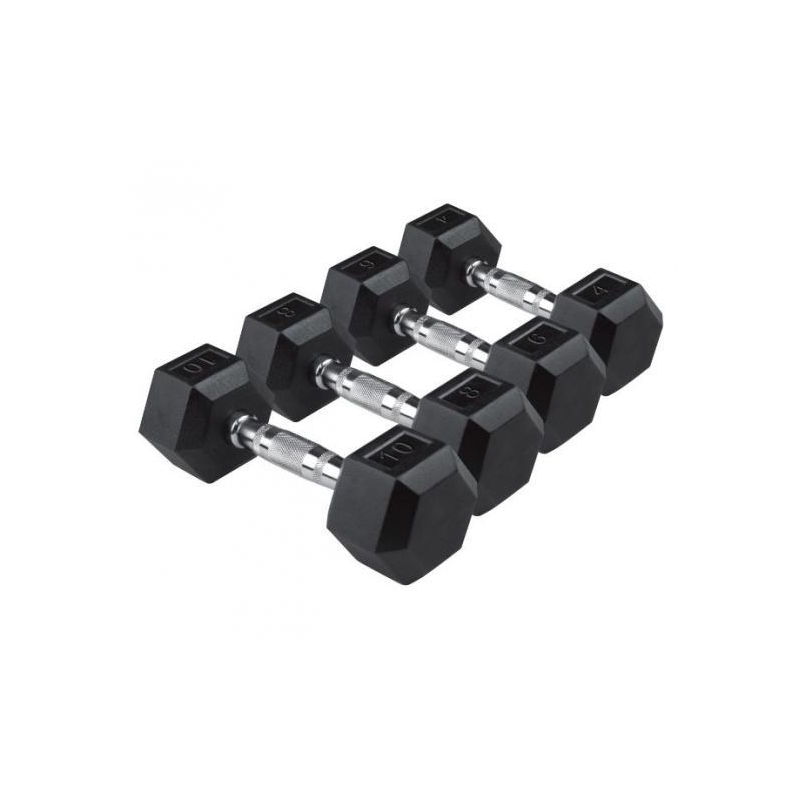 Hexhantel – Gummihantlar (2×42.5kg) – AZA012HEX-42.5
