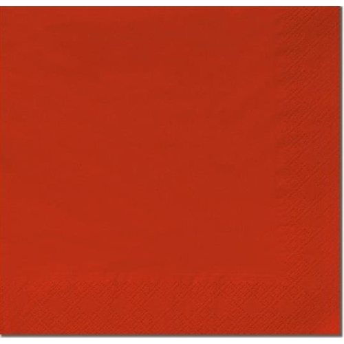 Servett tissue 1/4 vikt 3L – 33x33cm röd – 125 st