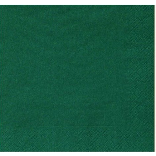 Servett tissue 1/4 vikt 3L – 33x33cm mörkgrön – 125 st