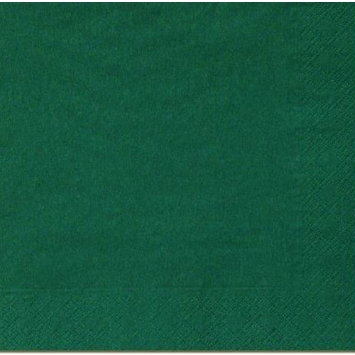Servett tissue 1/4 vikt 3L – 24x24cm mörkgrön – 250 st