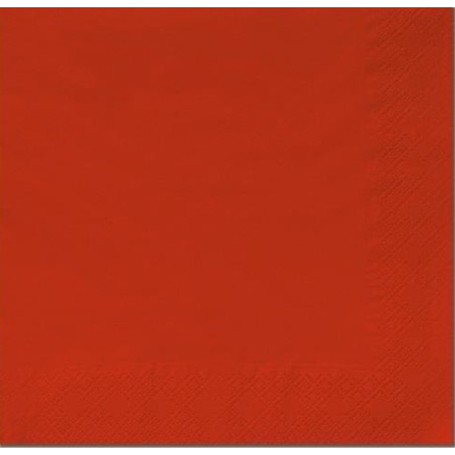 Servett tissue 1/4 vikt 3L – 40x40cm röd – 125 st