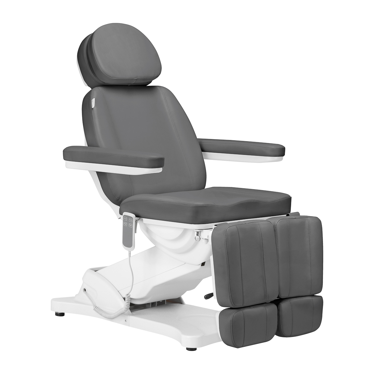 Elektrisk kosmetikstol Sillon Classic 2 motorer pedi grå