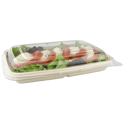 Lock till Bagasse skål  – R-Pet 230x165x50mm 950ml – 75 st