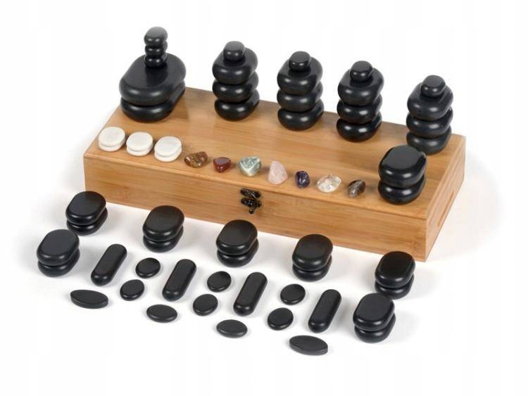 Massagestenar / Hot Stone Massage – 64 delar
