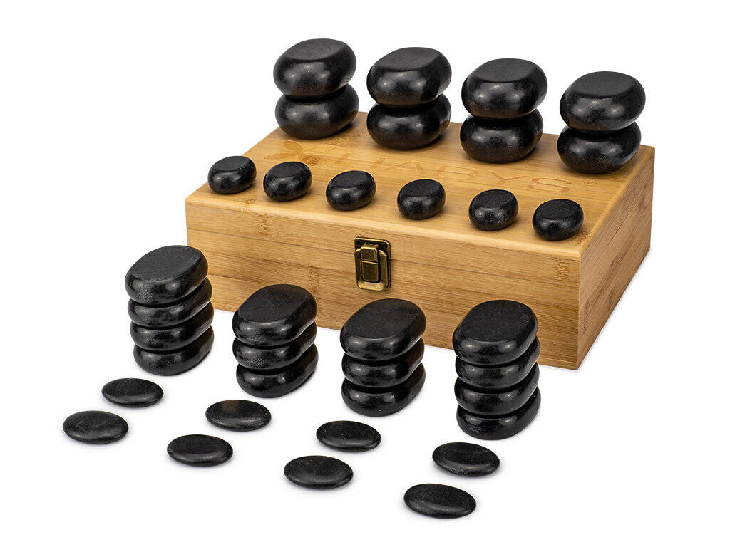 Massagestenar / Hot Stone Massage – 36 delar