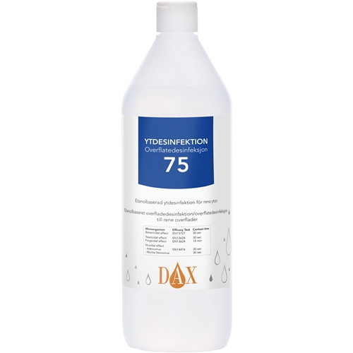 Ytdesinfektion DAX 75 etanol – 1000ml för rena ytor