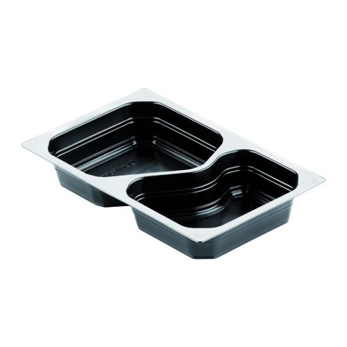 Form GN 1/4 PP Duniform – 263x161x43mm 2-fack svart – 225 st