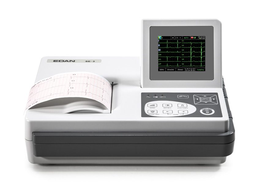 Edan SE-3 Färg EKG – 3 kanaler med monitor och tolkning