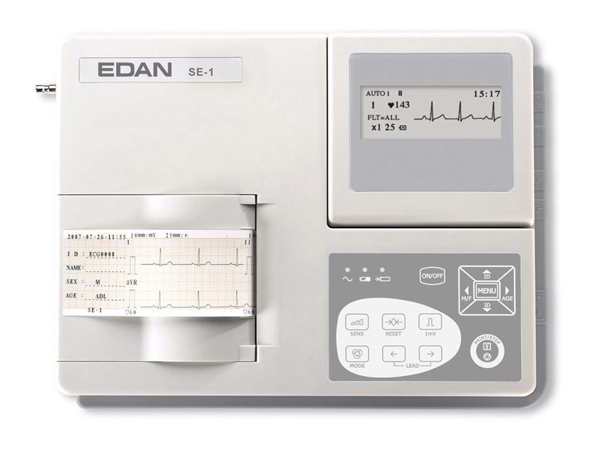 Edan SE-1 EKG – 1 kanal med monitor
