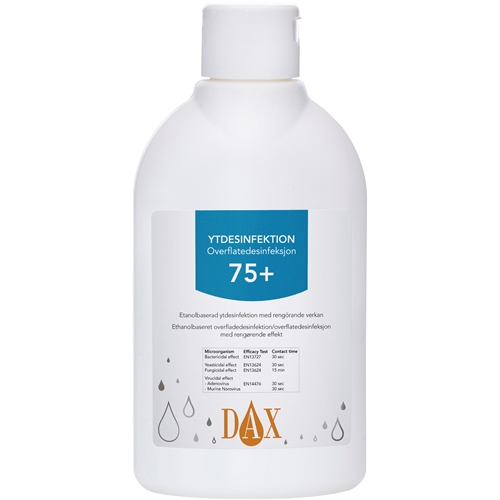 Ytdesinfektion DAX 75+ etanol – 300ml med tensid
