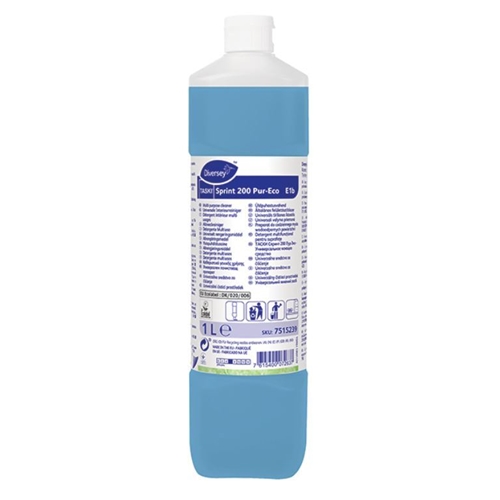 Allrengöringsmedel Sprint 200 Pur-Eco – 1L parfymerad pH=7 EU-Ecolabel