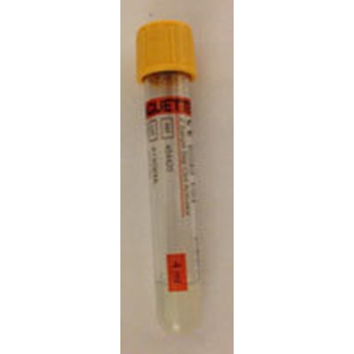 Vakuumrör VACUETTE transparent etikett – 5/3,5ml serum gel guldgul – 50 st