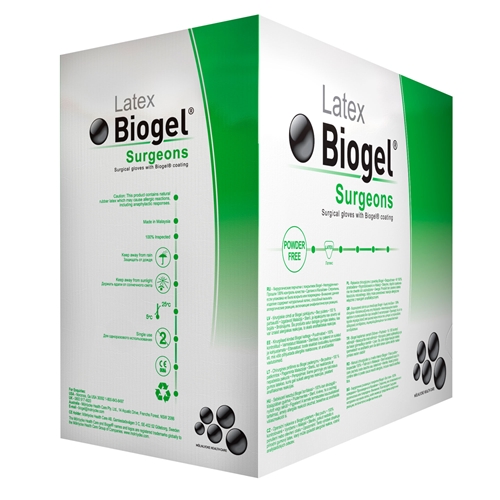 Handske op Biogel pf latex – 7,5 Surgeons – 50 st