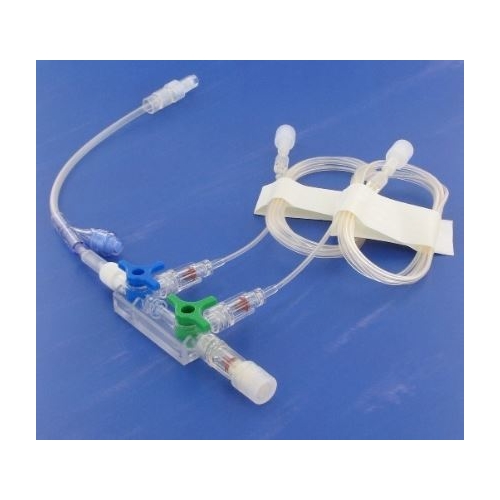 Förlängningsslang infusion hane/2hona green line – 155cm Y-gren, för sprutpump – 10 st