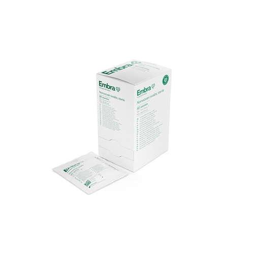 Kompress nonwoven 4L 2p Embra – 7,5×7,5cm steril – 140 st