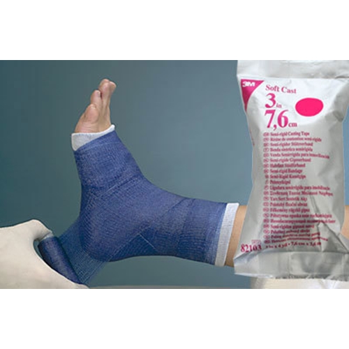 Gipsbinda Soft Cast – 7,5cmx3,6m röd – 10 st