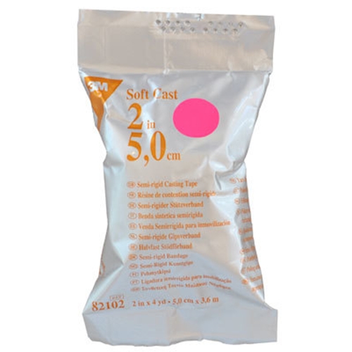 Gipsbinda Soft Cast – 5cmx3,6m röd – 10 st
