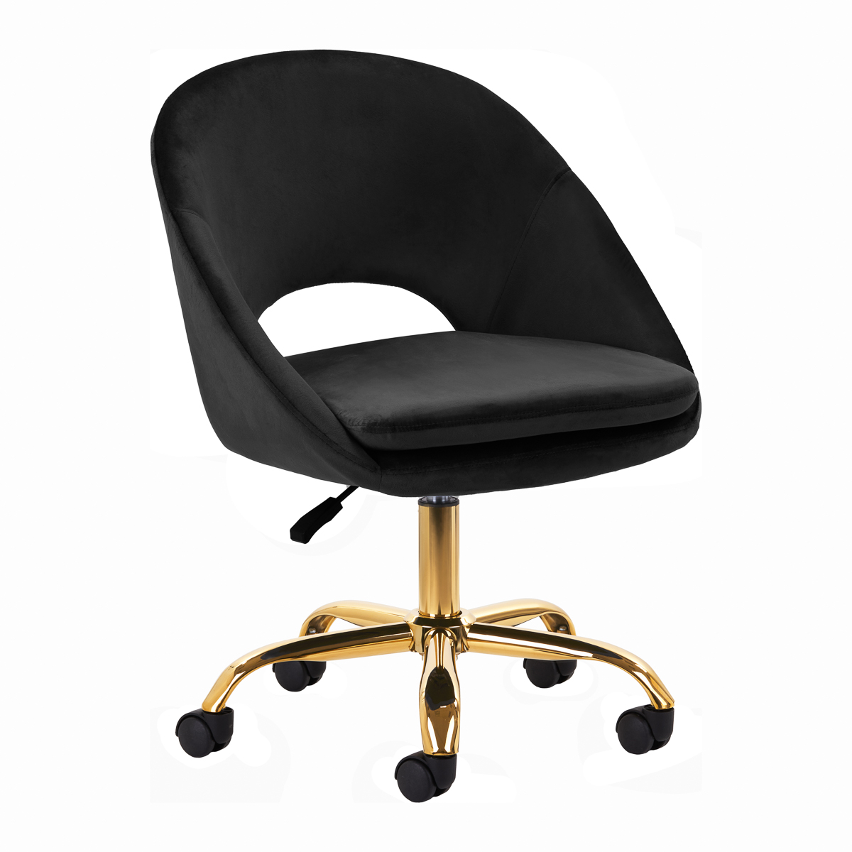 Frisörstol – QS-MF18G – Svart