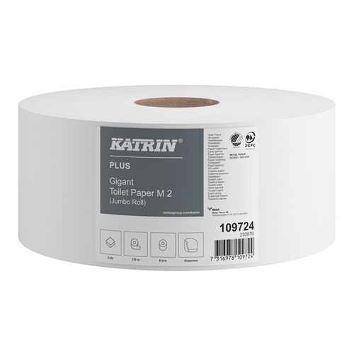 Toalettpapper 2-Lag Gigant – Katrin Plus 310m 1,14kg – 6 st