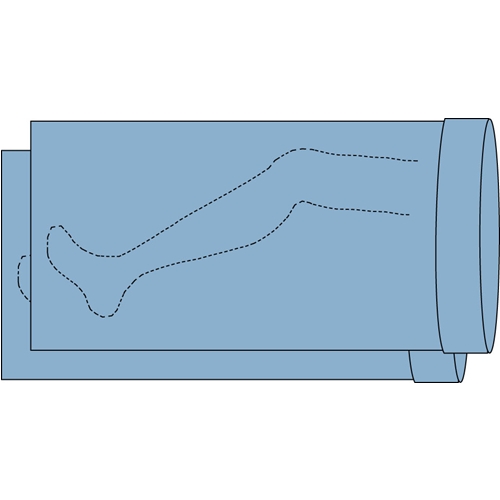 Op skydd benstrumpa Barrier – 75x120cm 2st – 36 st