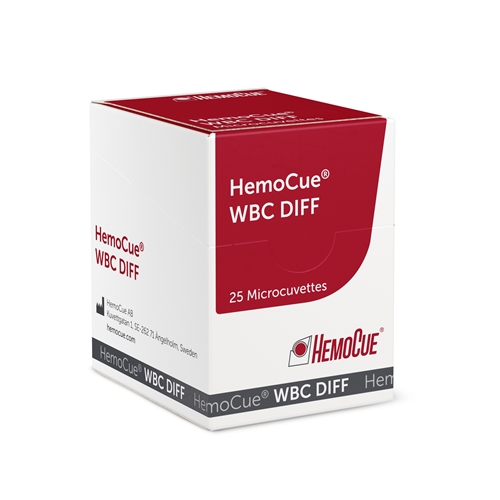 Kuvett WBC DIFF HemoCue – 25stx2 (5-parts diff) – 50 st