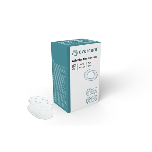 Sårfilm evercare – 4x5cm m ram – 100 st